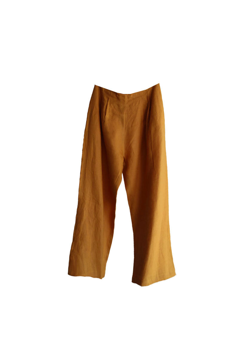 Pantalón Lino Amarillo